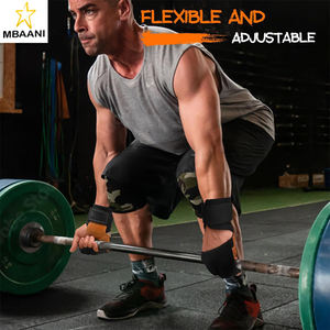 Guantes de Entrenamiento, Guantes de Piel de Vacuno Acolchados Resistentes para Levantamiento de Pesas con Soporte para Muñeca, Protección Completa de la Palma y Agarre de Silicona para Gimnasio - Product Image 5