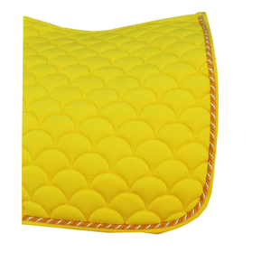 Tapis de selle de dressage pour chevaux sur mesure, de haute qualité, couleurs personnalisées, vente en gros, jaune, tapis de selle polyvalent - Product Image 4