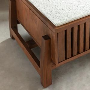 Table basse Vandana Nimbus Vertex en bois d'acacia et terrazzo - Product Image 6