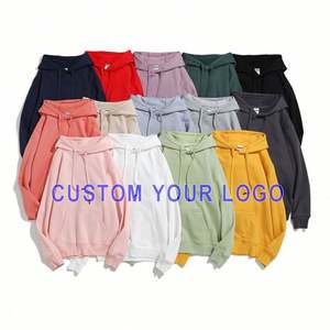 Sweat à capuche épais en molleton français de haute qualité pour homme, 550 g/m², coton, coupe ample, épaules tombantes, personnalisable - Product Image 3