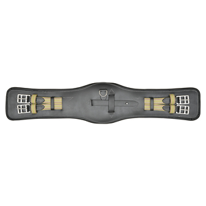 Cincha de Doma Anatómica Profesional de Cuero con Acolchado Suave y Extremos Elásticos Duraderos para Equitación - Product Image 6