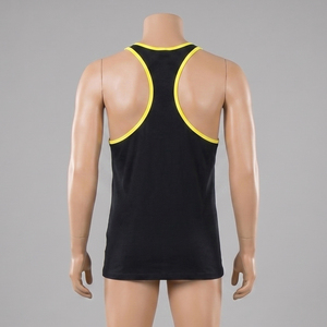 Custom Men Gym Tank Top Breathable <b>Stringer</b> Bodybuilding <b>Vest</b> Workout Fitness Sleeveless Shirt Contrast Piping Athletic Wear - Product Image 2
