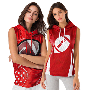 Sudadera sin Mangas de Malla 100% Poliéster para Fútbol, Sudadera sin Mangas Personalizada por Sublimación, Sudadera sin Mangas Personalizada para Mujer - Product Image 1