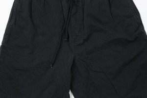 Streetwear Men Faded Blank Above Knee Shorts <b>Black</b> Cotton Soft Made Acid Wash Effect Drawstring Waist Sports Style Professional - Product Image 2