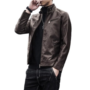 Top fabrication fournisseur automne et hiver nouveaux vêtements en cuir véritable veste de mode décontractée pour hommes - Product Image 5