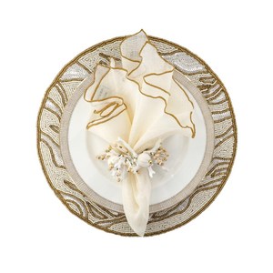 Ganges Glass <b>Beaded</b> <b>Placemats</b> - Set of 2 - Product Image 2