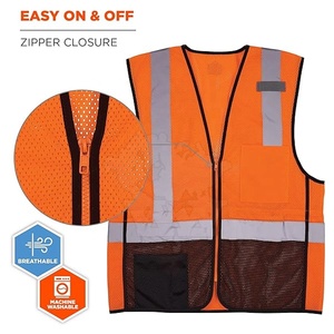 High Quality Waterproof LED Flash Reflective Men's <b>Safety</b> Vest 2024 New Arrival Best Design Wears World - Product Image 2