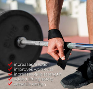 GET SET GO SPORTS IND Bande de poignet de musculation en coton robuste, respirante et écologique pour la gym et les soulevés de terre - Product Image 5