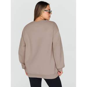 2025 FOXA 2025 Silk Sweatshirts Women's Oversized <b>Crewneck</b> Hoodies Tops Comfortable Fall Winter Outfits Fashion <b>Sweaters</b> - Product Image 5