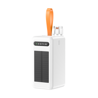 Batterie externe solaire portable personnalisée 60000 mAh, compatible avec le chargeur iPhone, recharge de téléphone en extérieur, batterie 60000 mAh