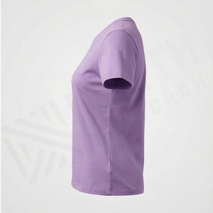 T-shirt de sport pour femme à col rond, 250G, séchage rapide, respirant, en tissu tricoté, grande taille, couleur personnalisable - Product Image 3