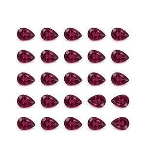 Garnet Rhodolite Natural AAA, Forma de Pera Facetada, 6x9mm, Gemas Sueltas Calibradas, Lote al por Mayor para Fabricación de Joyería - Product Image 2