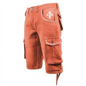 Pantalones Cortos de Mezclilla para Hombre, de Alta Calidad, con Estampado de Serigrafía, Estilo Jeans, de Pierna Ancha, Material Spandex/Poliéster - Product Image 2