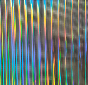 High Gloss Seamless Rainbow Effect Metalized PET Holographic Lamination Film for Flexible <b>Packaging</b> <b>Labeling</b> & Gift Wrap Use - Product Image 1