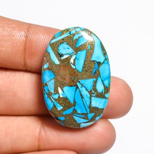 Turquesa Azul Cobre Espinosa Natural, Cabujón Suelto, Formas Mixtas, Todos los Tamaños, Piedras Curativas Hechas a Mano, Suaves e Increíbles, FAIJAN GEMS - Product Image 2