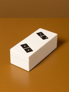 Nouvelle collection de dominos en résine colorée personnalisable de haute qualité, bords lisses, jeu de dominos, ensemble de dominos en résine blanche - Product Image 2