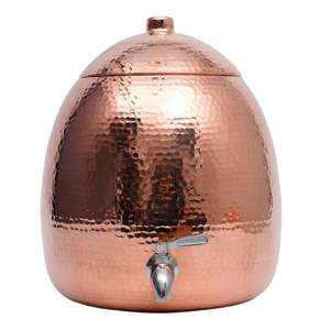 Enfriador de agua de diseño fabuloso en cobre martillado, dispensador de agua para uso en el hogar y hoteles, para colocar sobre la mesa. - Product Image 1