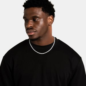 Collier élégant pour homme en moissanite, argent 925, plaqué rhodium, style hip-hop, bijoux de luxe de créateur, cadeau personnalisé étincelant - Product Image 3