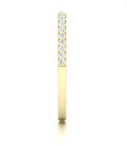 Bague de cocktail unisexe classique AMBER JEWELS T-1024 en or massif 14 carats avec diamant de laboratoire taille marquise serti à griffes, certifié IGI, géométrique - Product Image 4