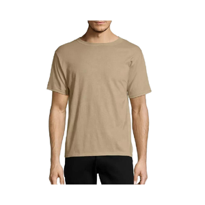 T-shirt uni pour homme de haute qualité 100% coton, coupe classique, col rond, séchage rapide, respirant, style hip-hop personnalisé, tissu tricoté - Product Image 5