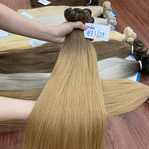 Meilleur Fournisseur de Mèches de Cheveux Naturels Vietnamiens Bruts Lisses, Cuticules Alignées, Ondulations Naturelles, Extensions Doubles Fabriquées à la Machine - Product Image 4
