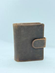 Cartera Corta de Cuero Genuino Personalizada con Cierre, para Mujer, Bifold, Impermeable, Forrada en Lino, Compacta, Porta Tarjetas - Product Image 2