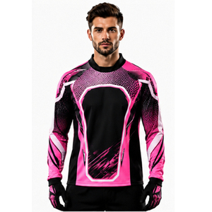 High Quality Custom Paintball Jersey Men Long Sleeve <b>Padded</b> Mesh Fabric Polyester <b>Heat</b> Transfer Technology Quick Dry Moisture - Product Image 2