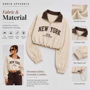 เสื้อครอปผู้หญิงแบบ 2 in 1 ผูกเชือกปิดด้านหน้า - Product Image 5