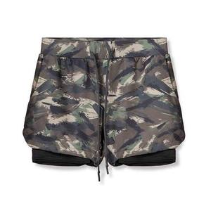 Pantalones Cortos Deportivos de Algodón con Camuflaje para Hombre, Cómodos, de Felpa Francesa, Personalizados, de Poliéster - Product Image 1