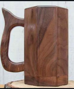 High Temperature Resistant Wooden <b>Coffee</b> Mug Japanese Style Eco Friendly Handmade Wood Beer <b>Cup</b> - Product Image 4