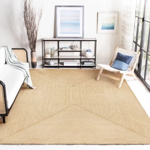 Tapis en jute pour chambre à coucher, cuisine, tapis nordique, tapis de sol en jute, tapis lavable, tapis rectangulaire pour salon - Product Image 2