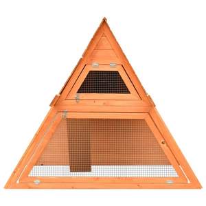 Nichoir pour lapin en bois de pin massif 60,0 x 50,4 x 42,5 po, mobilier pour animaux de compagnie en brun - Product Image 3