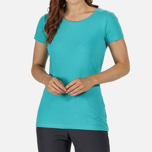 Camisetas de Mujer OEM, Verano, Alta Calidad, Atractivas, de Primera Categoría, Secado Rápido, Transpirables, de Algodón y Fibra de Bambú, Manga Corta, Último Modelo - Product Image 1