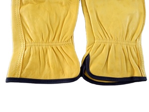 Seguridad sin forro piel de oveja piel de cabra grano jardín construcción Premium hombres cuero conducción conductor guantes de trabajo - Product Image 6