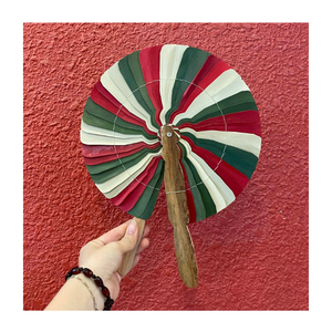 Traditional Coconut Leaf Fan Handmade By Vietnamese Artisans Natural Eco Friendly Palm Fan For Cultural Gifts And <b>Home</b> Decor - Product Image 2