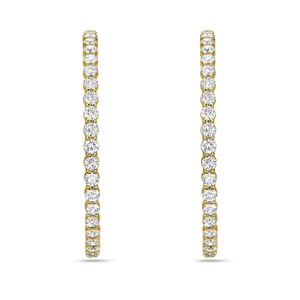3 CT Lab Grown <b>Emerald</b> Round Pear Mixed Diamond Drop <b>Stud</b> Dangle <b>Earrings</b> 18K Gold Plated Luxury Modern Geometric IGI Certified - Product Image 2