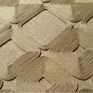 Le tapis en jute artisanal en forme de feuille ajoute une touche fantaisie et inspirée de la nature à votre couloir. Disponible aux prix de gros. - Product Image 4