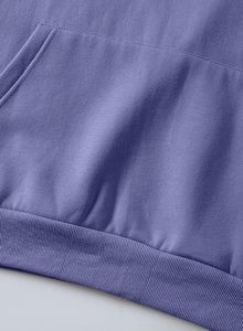 Custom Men's Periwinkle Hoodie Solid Color Fleece Pullover Plain Blank Streetwear Sweatshirt with Kangaroo Pocket - Product Image 4
