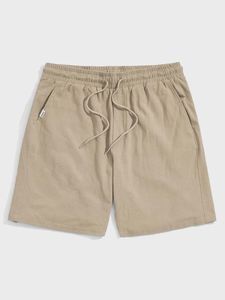 กางเกงขาสั้นลำลองผู้ชายผ้าฝ้าย 100% น้ำหนักผ้า 220 กรัม คุณภาพสูง กางเกงขาสั้นสั่งทำพิเศษสำหรับผู้ชาย สีพื้น ใส่สบาย - Product Image 3