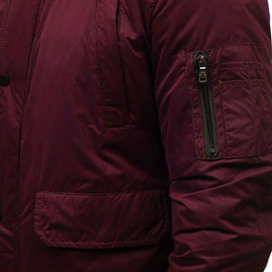 Trendy Best Design Casual Outdoor Men's Bomber Jacket High Quality Wholesale Plain Dyed Breathable Stand Collar Front Logo - Product Image 5