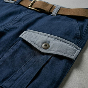 Men Cargo Shorts With Multi Pockets And Adjustable Waist Perfect For Outdoor Hiking And Casual Wear Cargo Shorts - Product Image 5