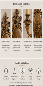 Applique murale ovale en laiton antique à double bras, porte-bougie, luminaire décoratif traditionnel suspendu, fait main, ornemental - Product Image 5