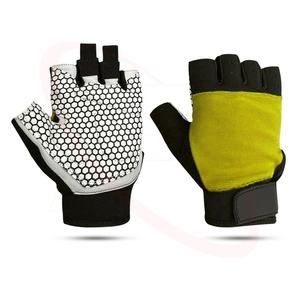 Sport <b>Weight</b> Lifting <b>Gym</b> Fitness Gloves Made Synthetic Leather With Silicon Printed Back Spandex Fitness <b>Gym</b> Gloves - Product Image 6