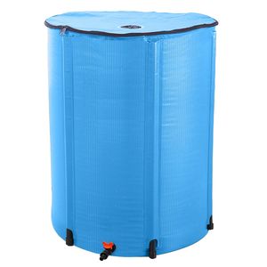 Serbatoio Pieghevole Blu da 100 Galloni per Raccolta Acqua Piovana per Giardinaggio e Irrigazione - Product Image 1