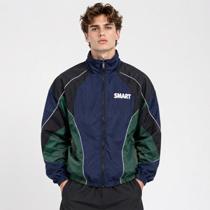 Men's Sportswear Printed <b>Windbreaker</b> Jacket Stand Collar Hiking Jacket 100% Nylon Lightweight Men's Streetwear Jackets - Product Image 1