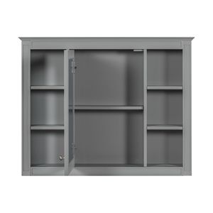 Modern 35 X 27.5 Wall Mounted Bathroom Storage Cabinet with Medicine Cabinet <b>Mirror</b> <b>Bath</b> <b>Mirrors</b> - Product Image 6