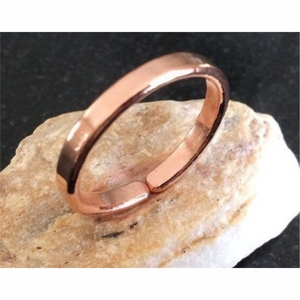 Anillo Terapéutico de Cobre Puro Hecho a Mano, Anillo Magnético Ajustable con Espiral de Serpiente Martillada, Bioenergético, para Hombres y Mujeres - Product Image 6