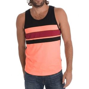 เสื้อกล้ามออกกำลังกายผู้ชายลายทางสีสันสดใส ระบายเหงื่อได้ดี เหมาะสำหรับวิ่ง ใส่เล่นชายหาด แฟชั่นเสื้อกั๊ก - Product Image 1