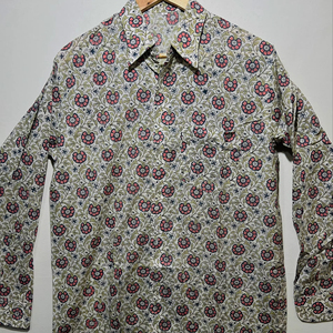 Chemise à manches longues pour homme en coton 100% multicolore de qualité supérieure, imprimée à la main avec des motifs floraux |   Design |   Approvisionnement en gros - Product Image 1