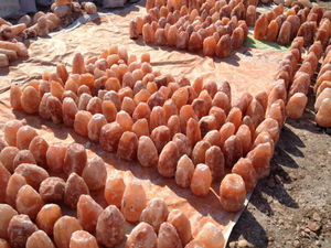Carved Himalayan Natural Salt Pink Rock <b>Lamp</b> Pyramid Low Price Love and <b>Nautical</b> Style From Pakistan - Product Image 4